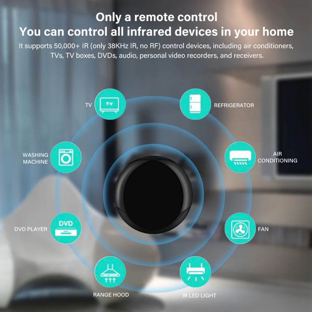 Tuya Smart IR WiFi Remote Control Universal Smart Life Gadgets Control For TV DVD AUD Support Alexa Google Home Yandex Alice