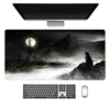 Night Moonlight Samurai large size cool mouse pad 900x400 non-slip esports desk mat game player mouse pad desktop accessories ﻿ 3