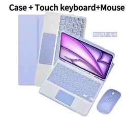 Premium Bluetooth Keyboard Case - Russian (Bright purple 4)