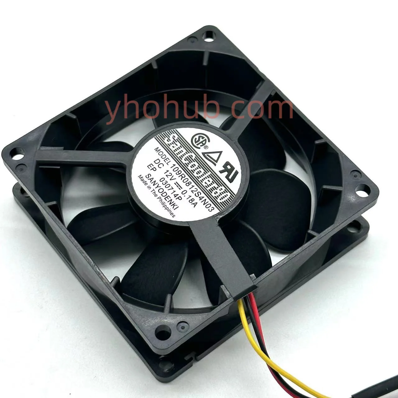 Refrigeração do Servidor da C.c. 12v 0.18a 80x80x25 mm de Sanyo Denki 109r0812s4n03 fã de