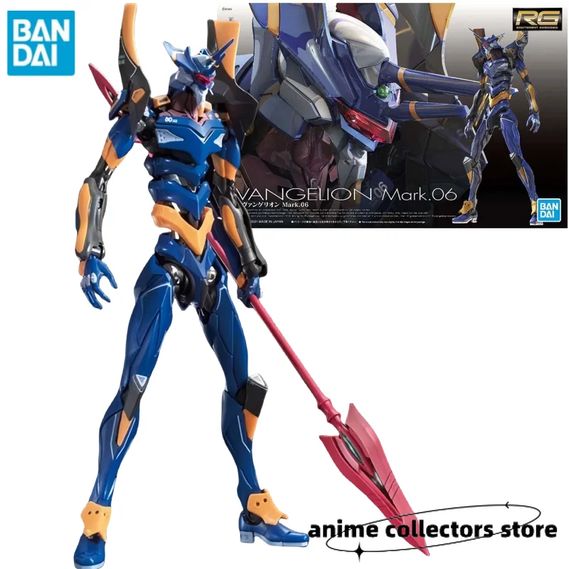 

Bandai Figure Evangelion Model Kit Anime Figures RG EVA Mark 06 Collection Model Action Figure Toys for Boys Children's Gift