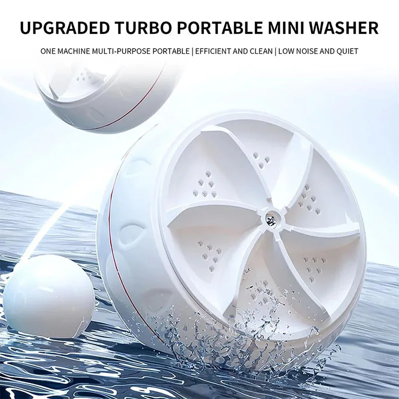 Portable sink washing machine turbine washing machine USB suitable for home business travel college room RV washing machine