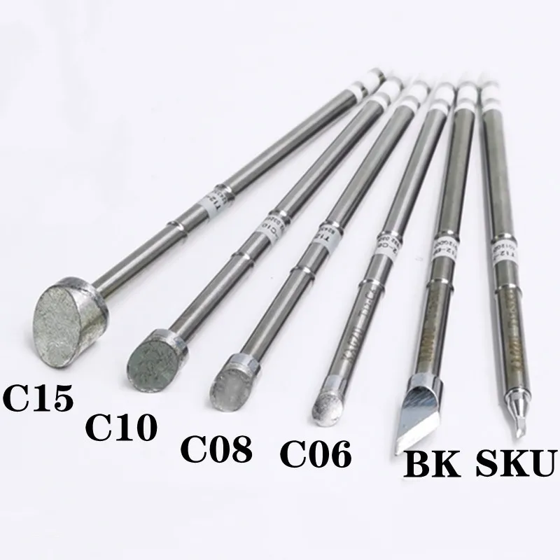 

KAGZU T12-BK/SKU/C6/C8/C10/C15 series Welding iron tips OLED&STC-LED T12 Soldering station 7s melt tin P9/M8/9501 Handle Rework