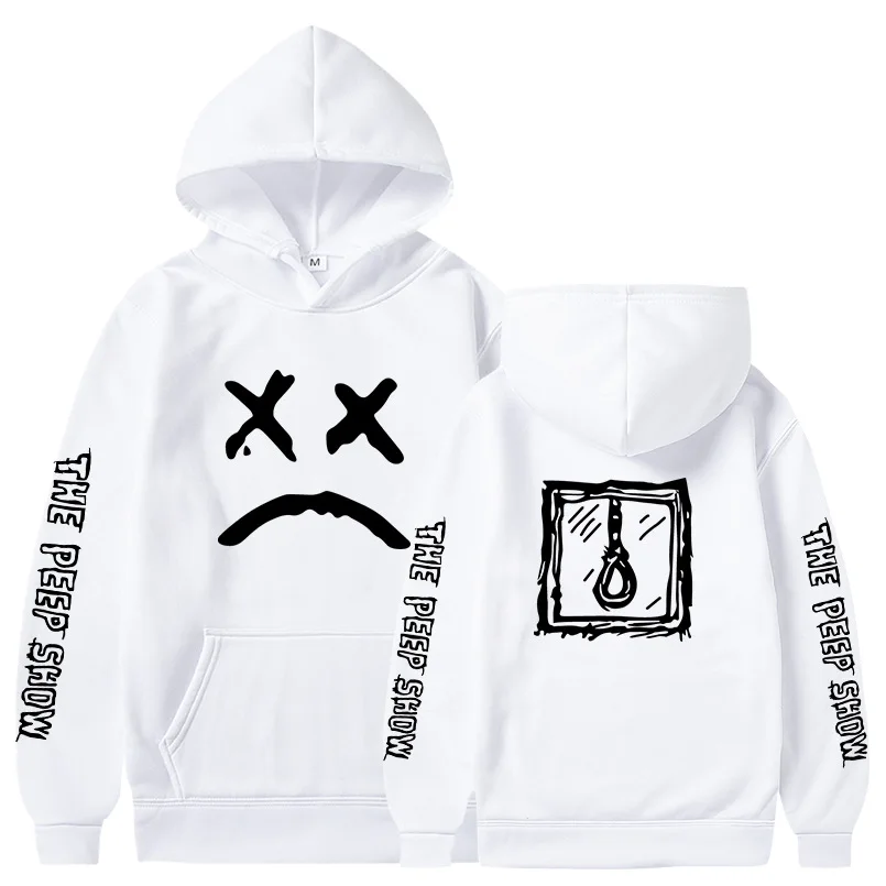Men Hoodies 2020 Lil.Peep Happy Smiling Face Print Winter Fashion Unisex Couple Pullover Streetwear Sweatshirts Male Sudaderas (4)