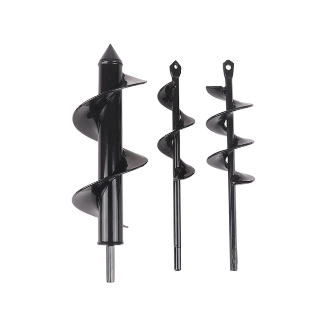 1 Pc Spiral Pole Auger Set Garden Planting Flowers Plant Supplies Loose Soil Digging Hole Metal Drill Bit Garden Power Tools 3