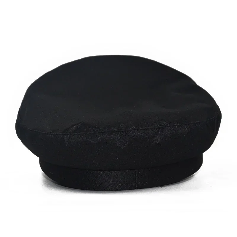 PU Leather Hat for Men Women British Style