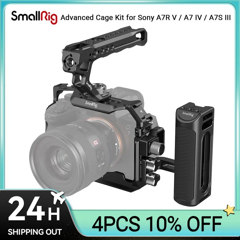 Cage SMALLRIG 2999 Pour Sony A1 Et A7S III - Cage Complète Avec Rail NATO Et Cold Shoe Intégrés