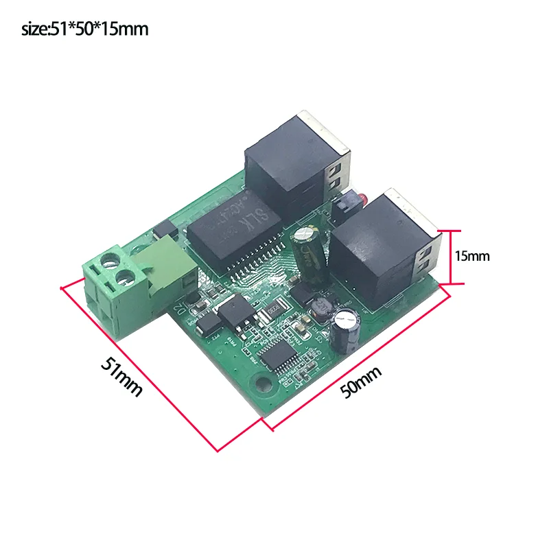 비표준 스위치 모듈, 2.5G 스위치, POE802.3BT48V(2W-90W), 2 1000M, 100M, 10M
