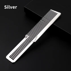 Professional Electroplated Fine Tooth Hair Comb - Ideal (HuaErS - Silver)