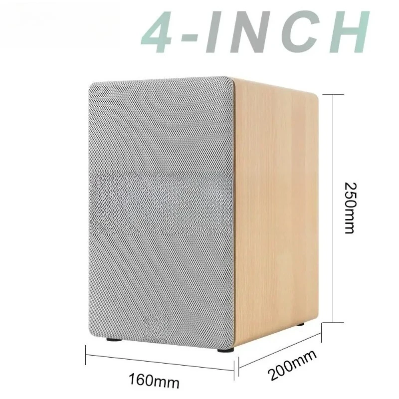 4인치 50W 풀레인지 4/8옴 자작나무 패시브 북쉘프 스피커 Q401 ? 84Hz-20KHz 주파수 응답을 갖춘 Fever Audio 페어