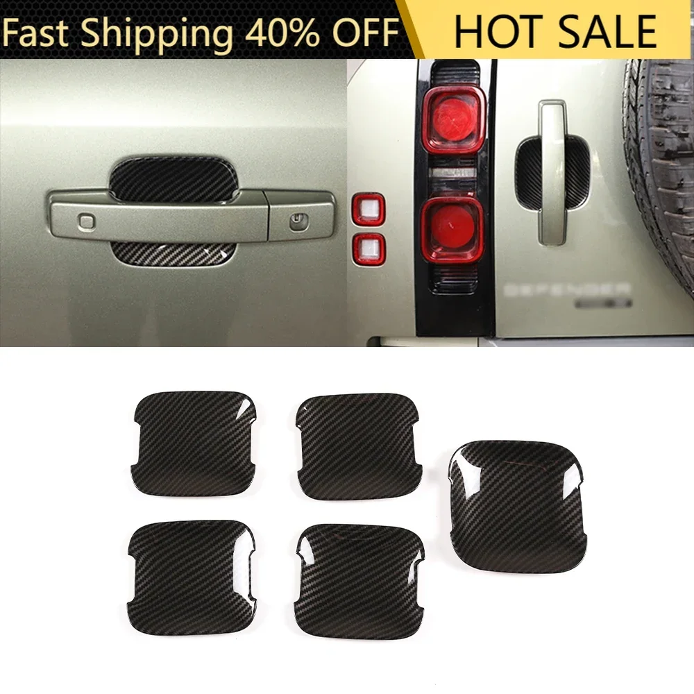 

Car Exterior Door Bowl Handle DecorationFor defender 110 accessories Land Rover Defender 90 110 2020-2024 Chrome Trim