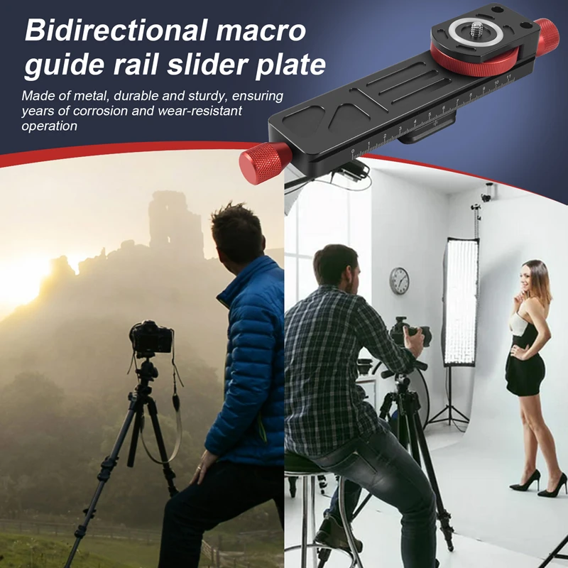 All Metal Wormdrive Macro Rail Fine Focus Focusing Arca / Rrs Lever Clamp Compatible