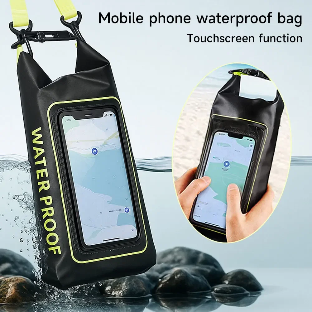 1Pc 2L Waterproof Phone Bag Swimming Dry Bags Pocket Backpack Kayaking Trekking Drifting Surfing Backpack Outdoor Sports Bag