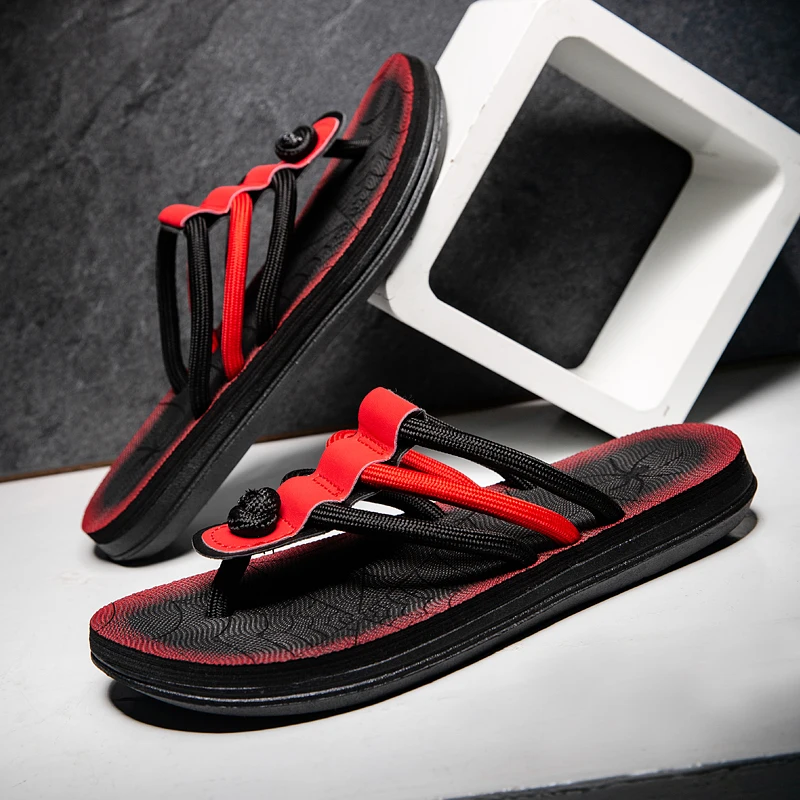 

Slippers High Quality Men Flip Flops Summer Beach Flip Flops Male Fashion Breathable Casual Hommes Beach Slipper Summer Outdoor