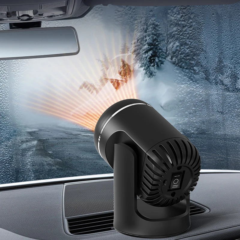 

12V/24V Car Air Heating Fan 360° Rotary Interior Windshield Defroster Defogger Fast Heating Interior Modification Accessories