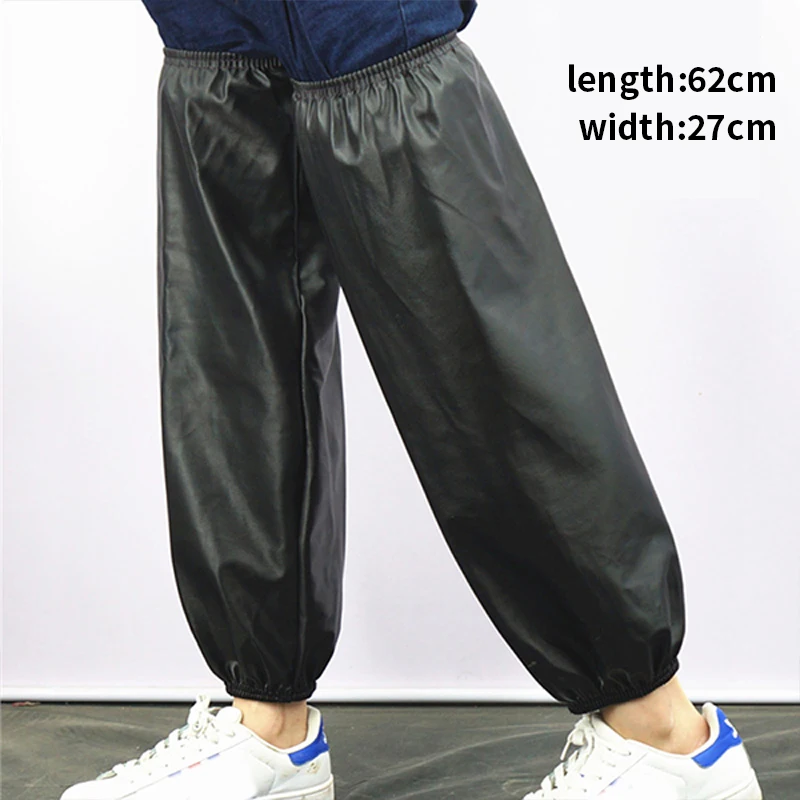 Motorcycle Rain Pants Outdoor Rain Pants Leg Covers Hiking Camping Riding PVC Waterproof Prevent Splashing Knee Length Legs Cover Moto Accessories