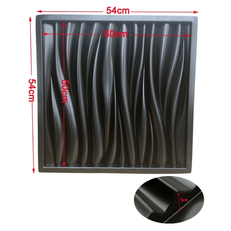 

Волнистый узор стены бетонная цементная штукатурка форма пластиковый кирпич каменная плитка DIY ручной садовый газон для дорожки