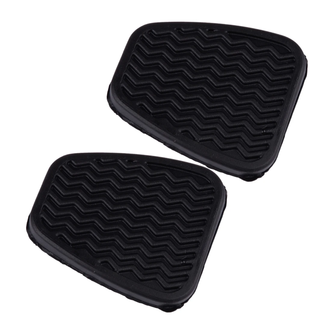 

2pcs Black Universal Car Brake Clutch Pedal Pad Cover Replacement 4.9*5.75*3.1cm Rubber