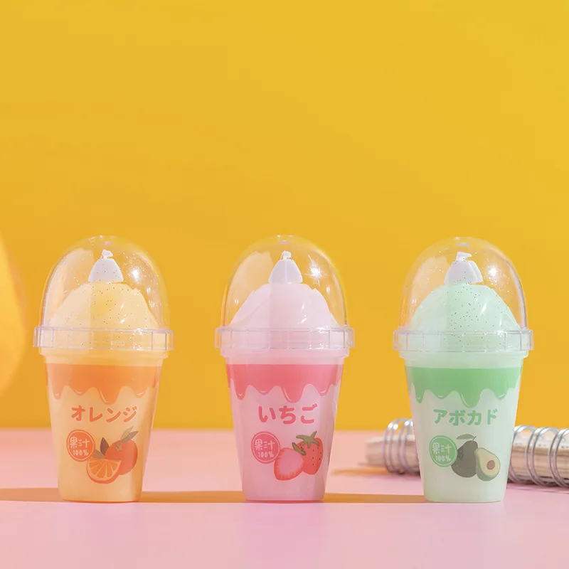 Correction Tape 3 Piece Lytwtw's Cute Kawaii Juice Ice Cream Correction Tape Stationery Office School Supplies