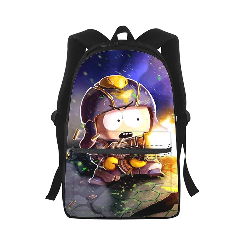 South-Park Men Women Backpack 3D Print Fashion Student School Bag Laptop Backpack Kids Travel Shoulder Bag