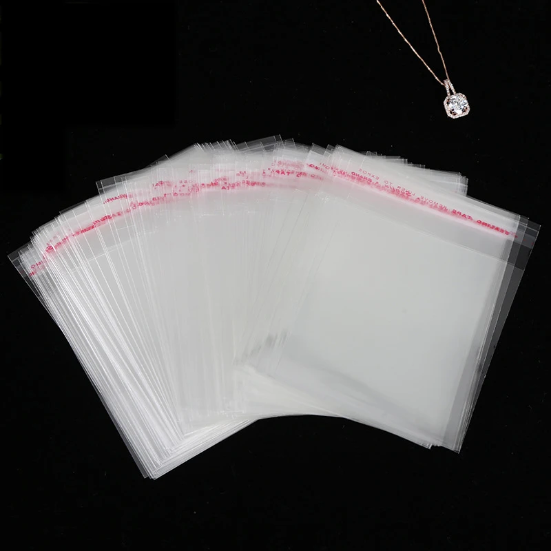 Wholesale Various Models Resealable Poly Bag Transparent Opp Plastic Bags Self Adhesive Sealing Jewellery Display Packaging