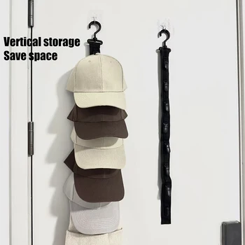 Organizzatore appendibile per cappelli da baseball con clip, per armadio, porta e camera da letto