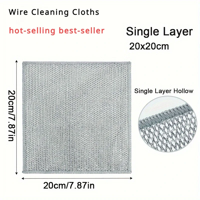 Kitchen Steel Wool Detergent Dish Scrub Bed Towel Dishwashing Sponge Holder Useful Natural Loofah Things Gadgets Metal Magic