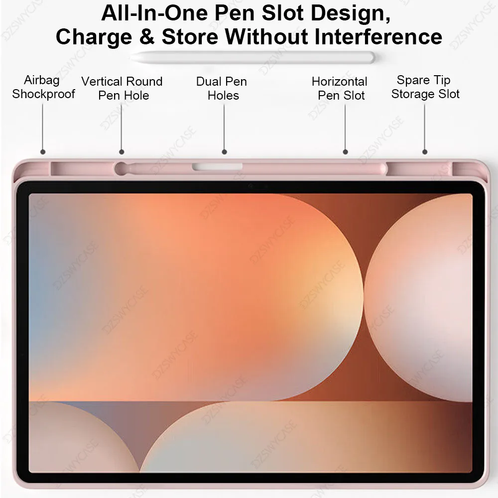 Universal Tablet Case with Pencil Holder and Smart Cover