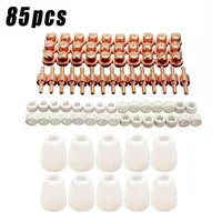 Hot  85pcs Tips LG-40 PT-31 Air Plasma Cutting Cutter Consumables CUT-40 CUT-50D CT-312 40A Swirling Rings Electrode Shield Cups 1
