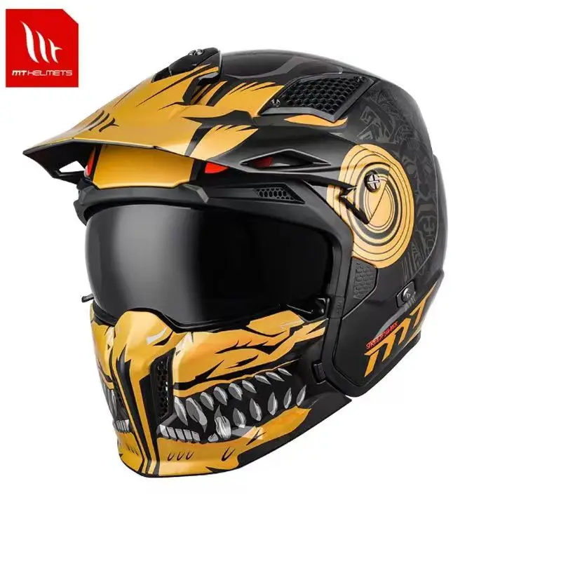 thumbnail image 1 of Casco de motocicleta nuevo MT Casco integral desmontable deformable Casco todoterreno Casco de moto aprobado por ECE Cascos para motos, 1 of 5