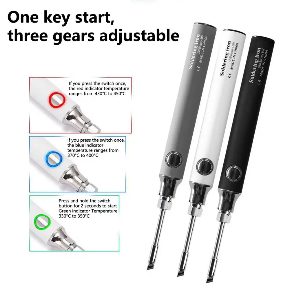

Wireless Welding Tool Automatic Sleep Mode DIY Battery Welding Soldering Iron Rechargeable 5V 8W Electric Welding Solder Iron