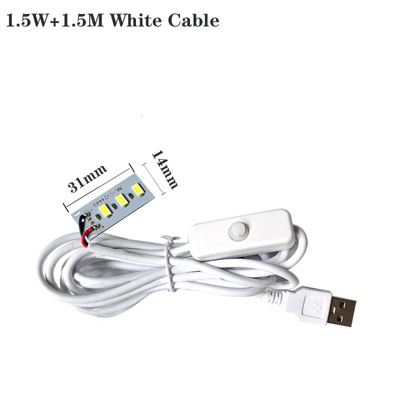 LED Lamp LED Light Panel DC5V LED Light Board SMD5730 One Color Lamp Source 1W 2W 3W 4W 5W 10W12W 30W With 1.5M USB Plug ON/OFF Switch white warm Light.