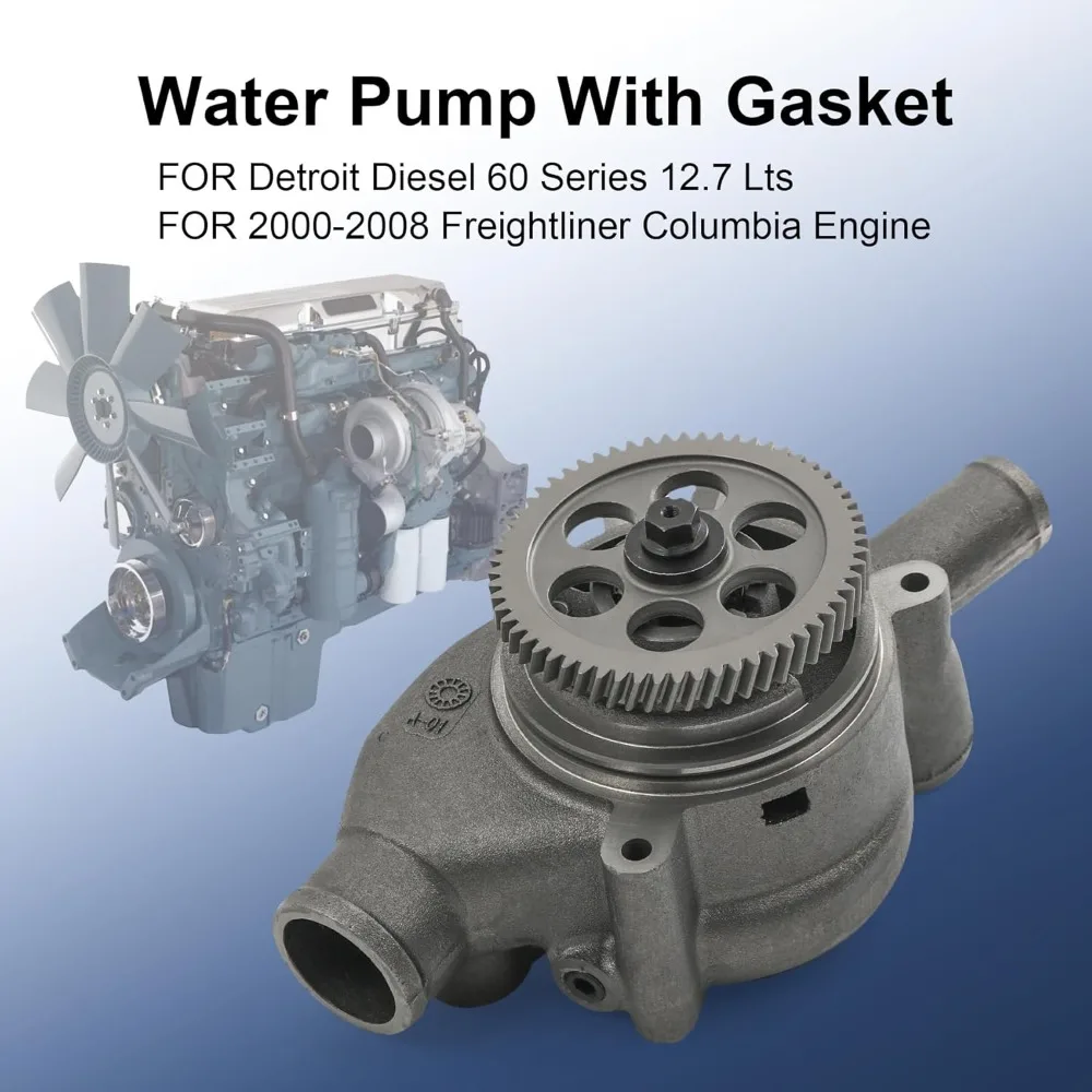 Water Pump for Detroit Diesel 60 Series 12.7L Replacement OEM 23505895 23522707 Durable Coolant Flow