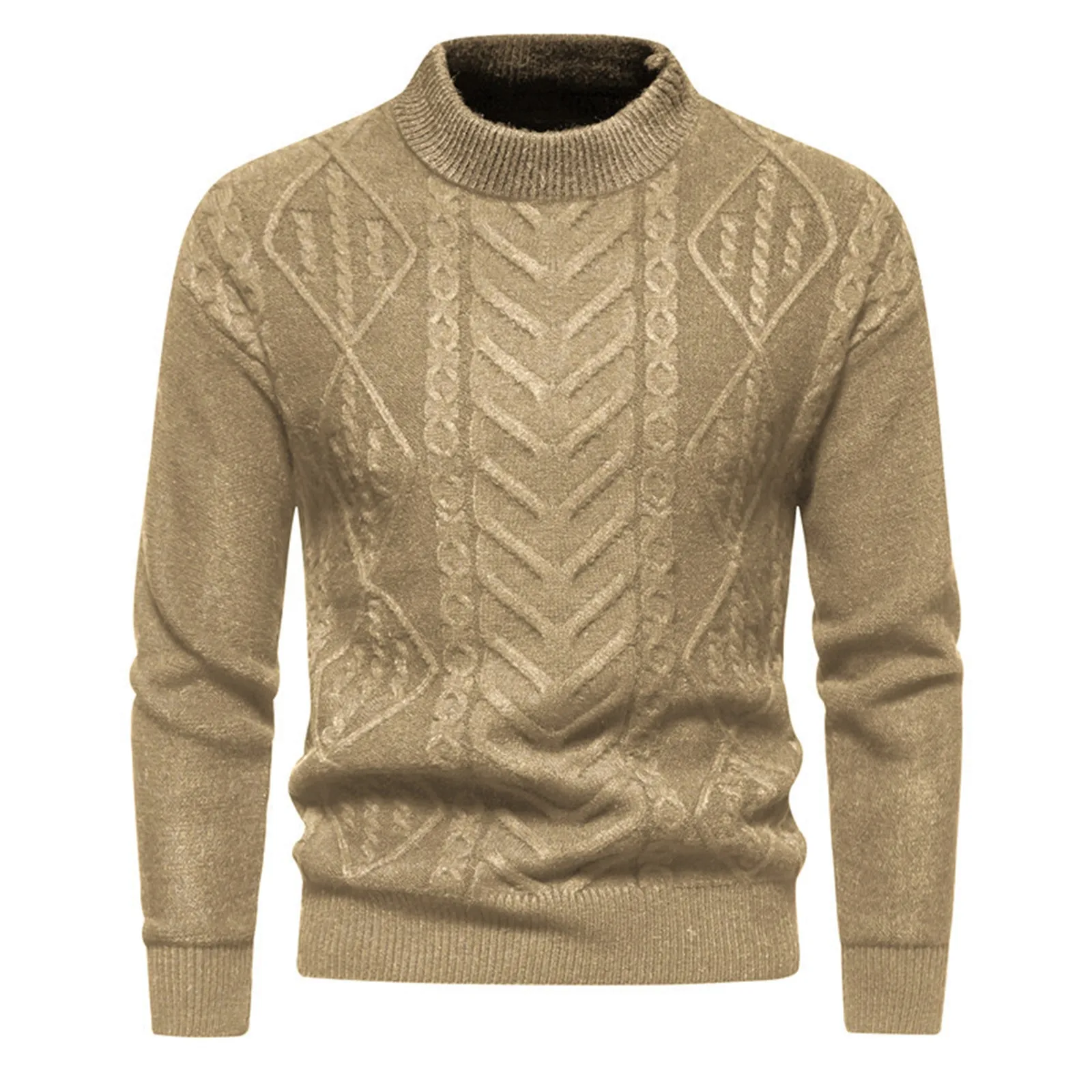 

Autumn Winter Sweater Mens Knitwear Solid Color Long Sleeves Solid Color Striped Loose Sweater Trench Sweater Knitwear Jumper