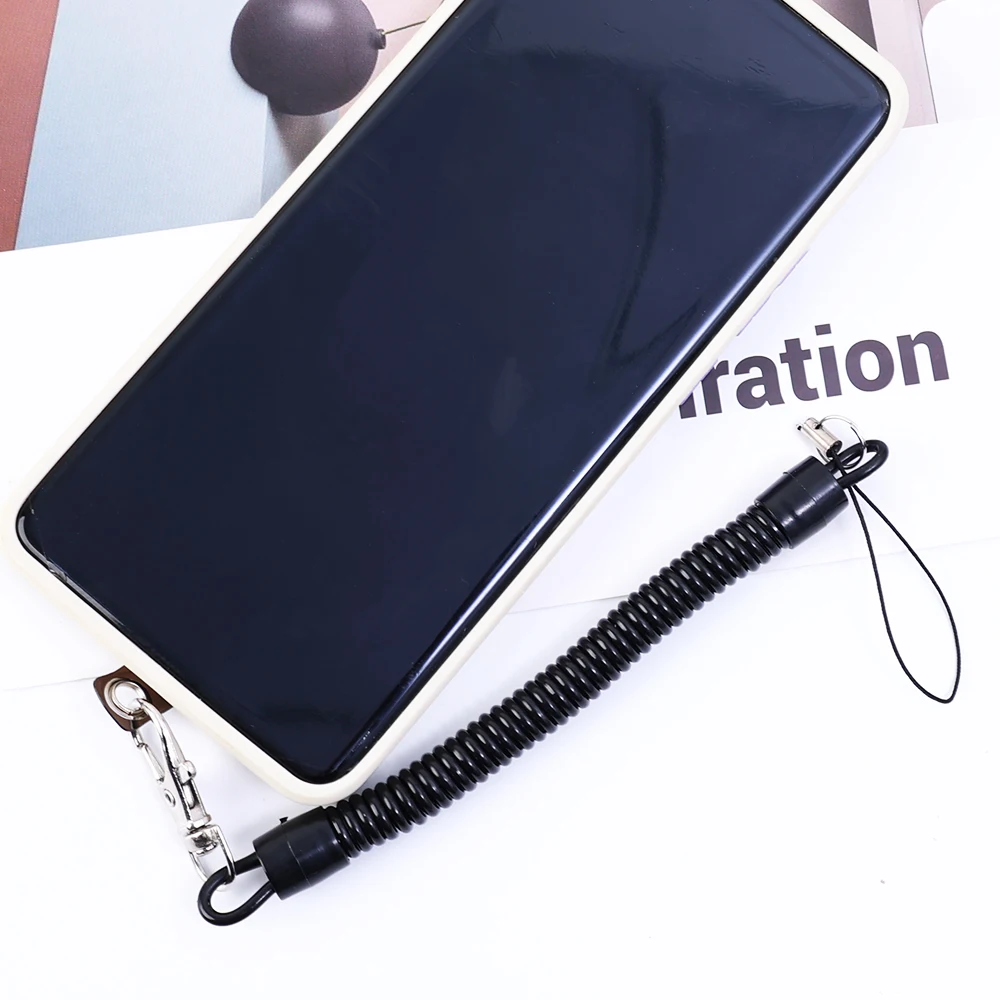 Universal Anti-Theft Telescopic Phone Tether with Card Holder and Charm