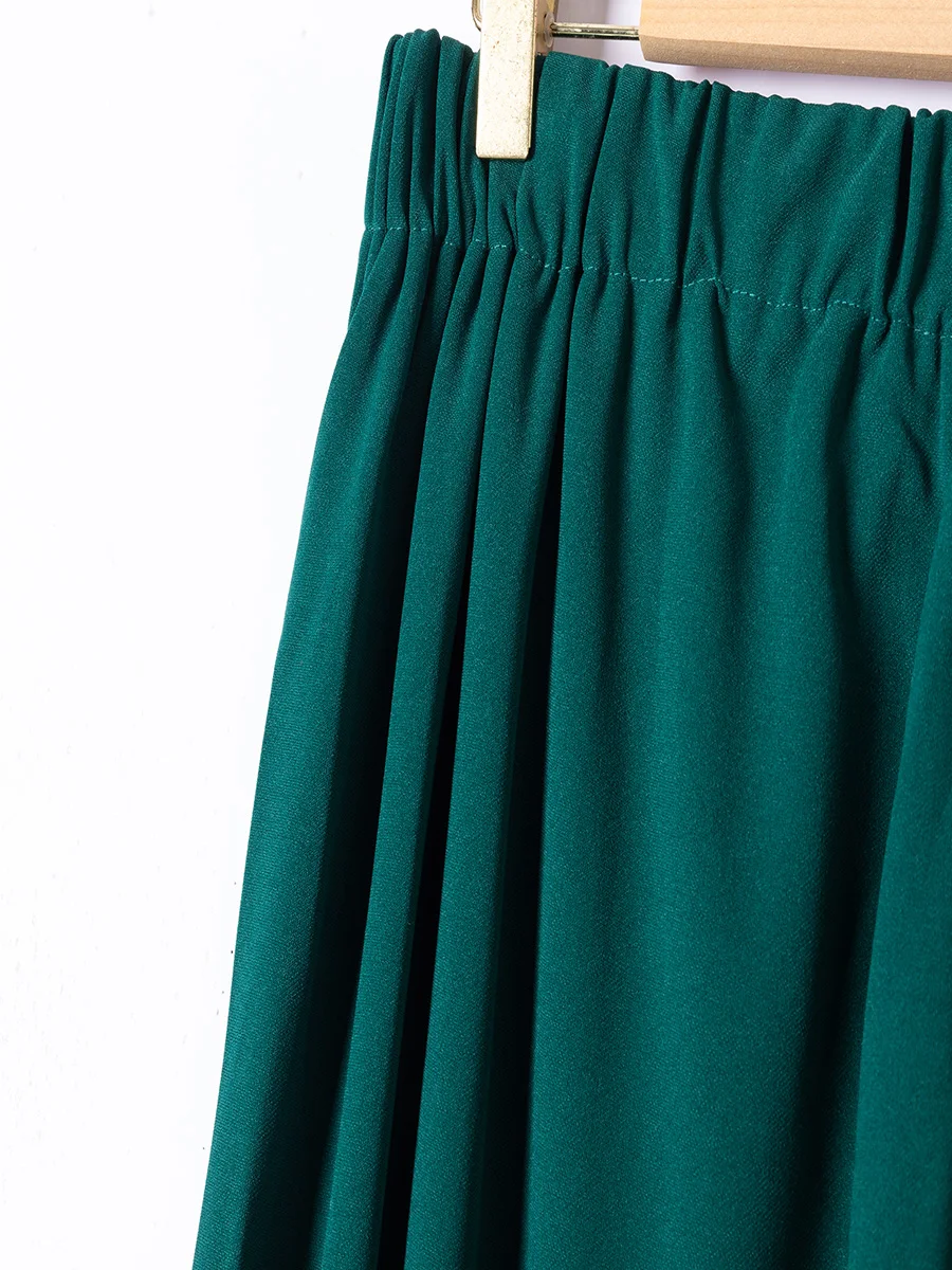 Finjani Women's Pants Fold Pleated Detail Straight Leg Suit Pants Plus Size Baggy Summer Solid Color Pants