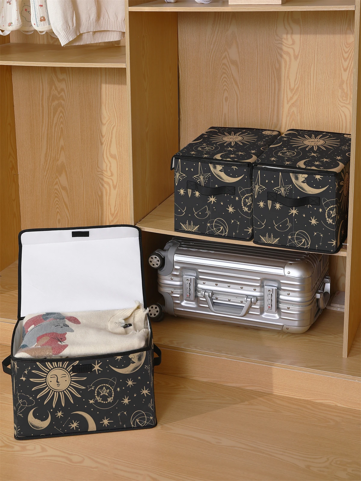 clothes storage bagThickened clothing organizer, drawer organizer, storage box, wardrobe, clothing storage organizer