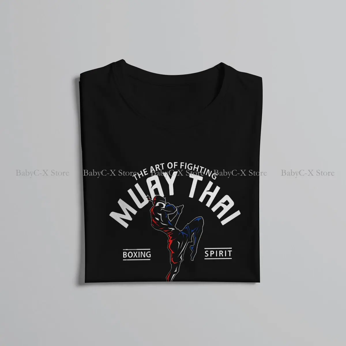 Kickboxing Martial Arts Retro Design Graphic TShirt Muay Thai Boxing Box Printing Streetwear Leisure T Shirt Male Polyester
