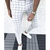 2023 New Spring Men Pencil Pants Fashion Plaid Print Trousers Male Slim Fit Business Clothes Young Men Skinny Pants MY908 1