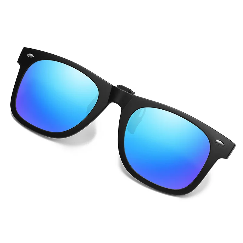 Flip Up Clip on Sun Glasses for Men Women Driving Fishing Anti-UVA UVB Polarized Night Vision Lens