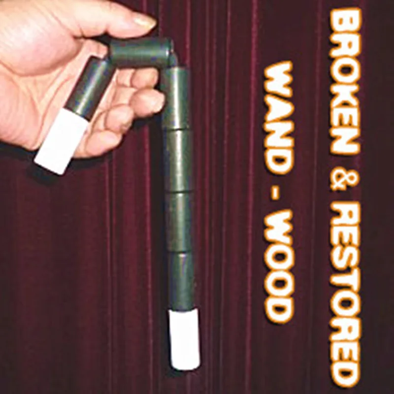 

Broken and Restored Wand (Wood) Collapses Wand to Straight Magic Tricks Stage Magia IIlusion Gimmick Props Accessaries Magicia