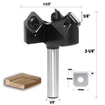 CNC Heavy Duty Spoilboard Surfacing Fly Cutter – Plunging Planing Slab Leveler Milling Cutter for Wood Router Bits & End Mill Machines 1