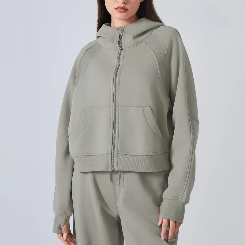 VITALINOVO Sudaderas con capucha y cremallera para mujer