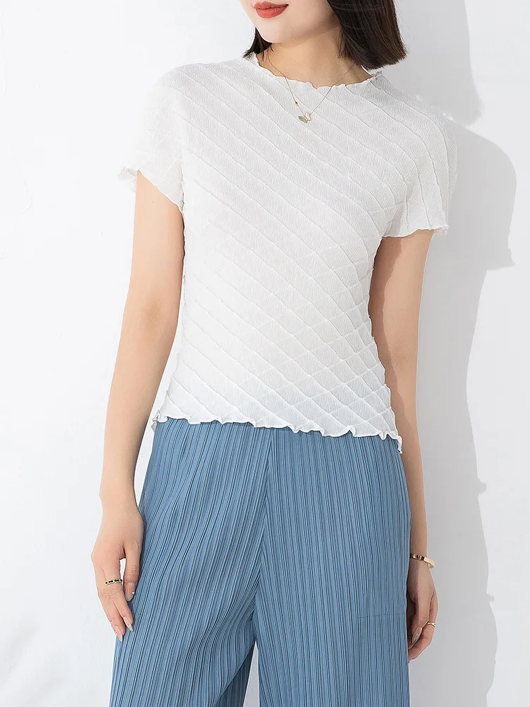 

2023 women Short sleeve top women's summer new short T-shirt
