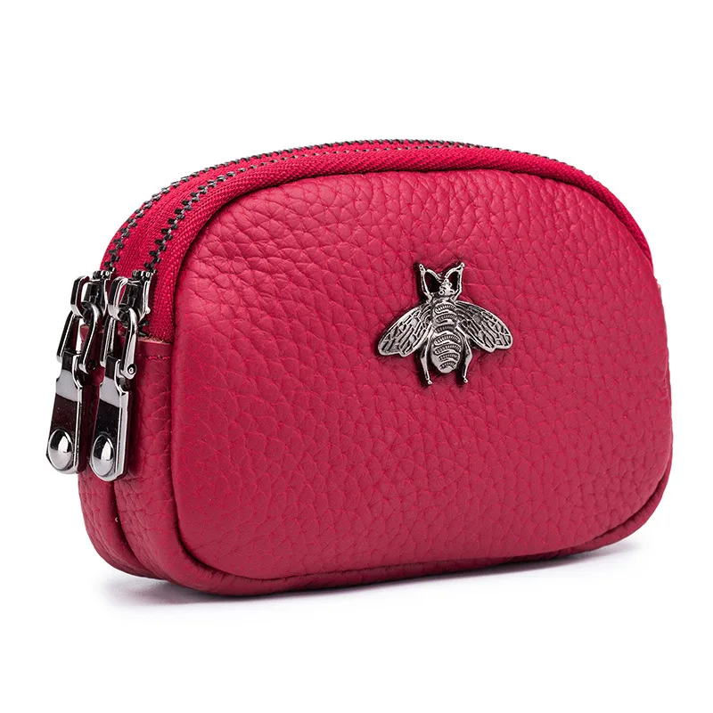 Vrouwen Kleine Lederen Coin Wallet Kinderen Mini Portemonnees Hasp Geld Clip Clutch Hobo Tassen Mannen Gift Pouch Nieuwe handmatige Ambacht