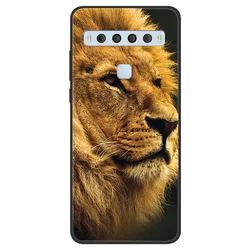 Cute Flower Paint Soft Silicone Back Cover Case for TCL 10L (49)