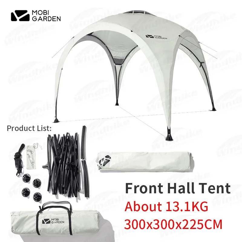 

MOBI GARDEN Outdoor Camping Awning Tent Waterproof and Rainproof Large Space Sunshade Canopy Pavilion Party Tent Front Yard