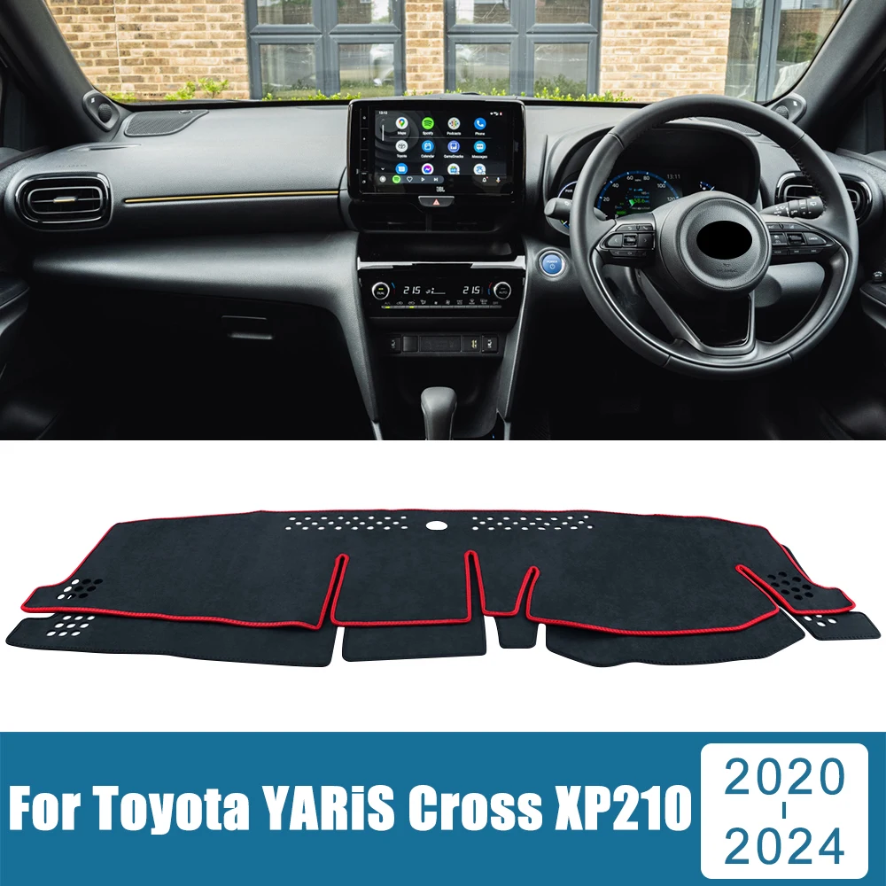 도요타 YARiS 크로스 XP210 2020 2021 2022 2023 2024, 자동차 대시 보드 커버, 라이트 패드, 햇빛 쉐이드 방지 카펫, 미끄럼 방지 매트