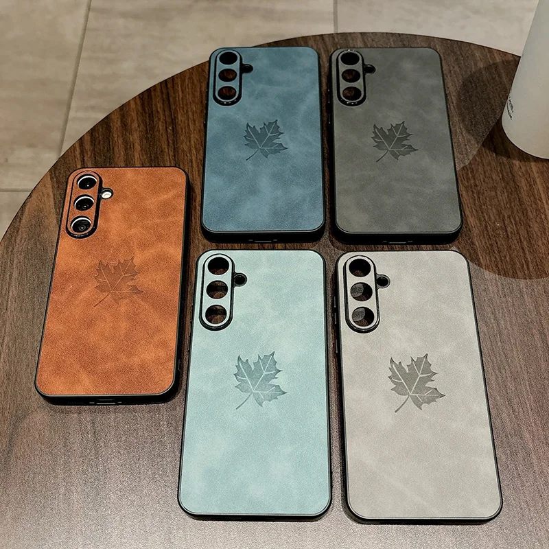 Premium Business Leather Phone Case with Soft Bumper Cover