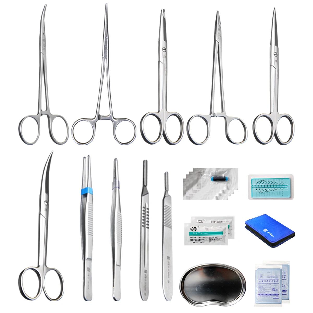 医療用外科器具セット メスの外科用縫合糸の練習セット、医療器具、学生、ヘルスケア